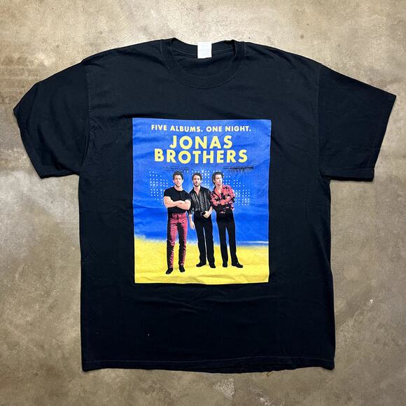 Jonas Brothers Tour T Shirt Mens Xl Black 2023 - Picture 1 of 6
